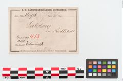 Etiketten zu Bronzearmreif (NHMW-PRAE-024918)